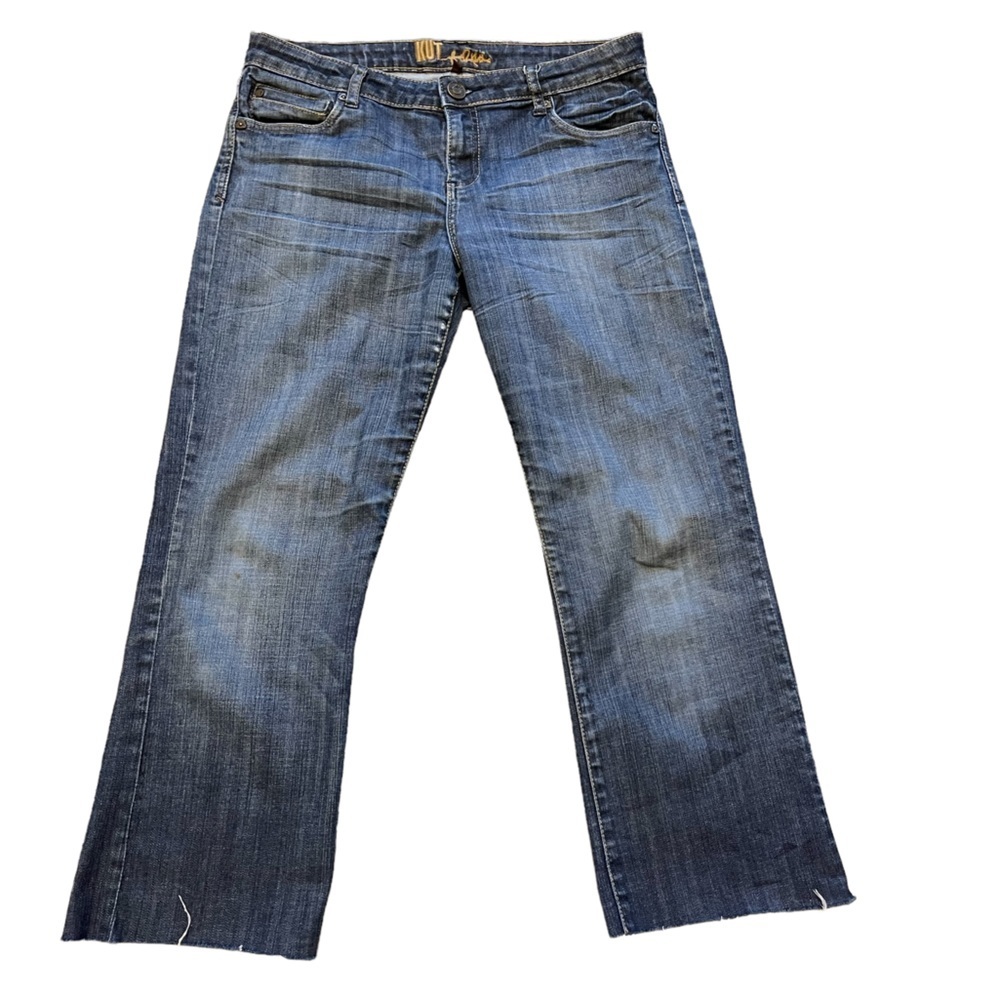 Kut from the Kloth Straight Leg Crop Angle Jeans‎ Size: 8